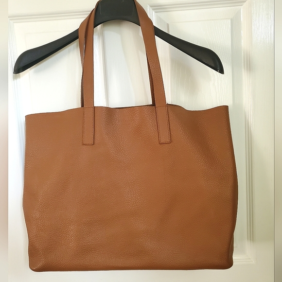Everlane Soft Day Tote Handbag in Cognac - Picture 1 of 7